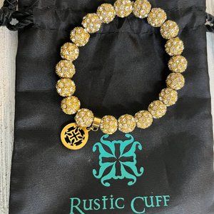 Rustic Cuff Gold Emerson Beaded Bracelet